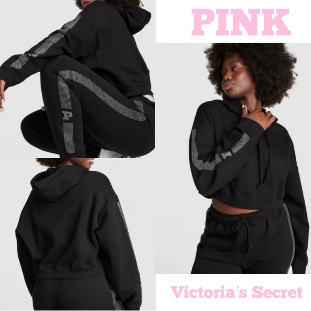 PINK Victoria’s Secret bling hoodie NWT